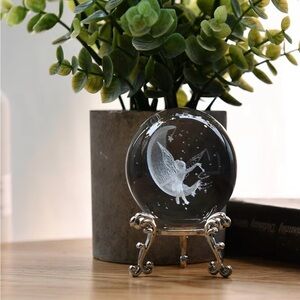 Fairy Moon Crystal Ball with Stand